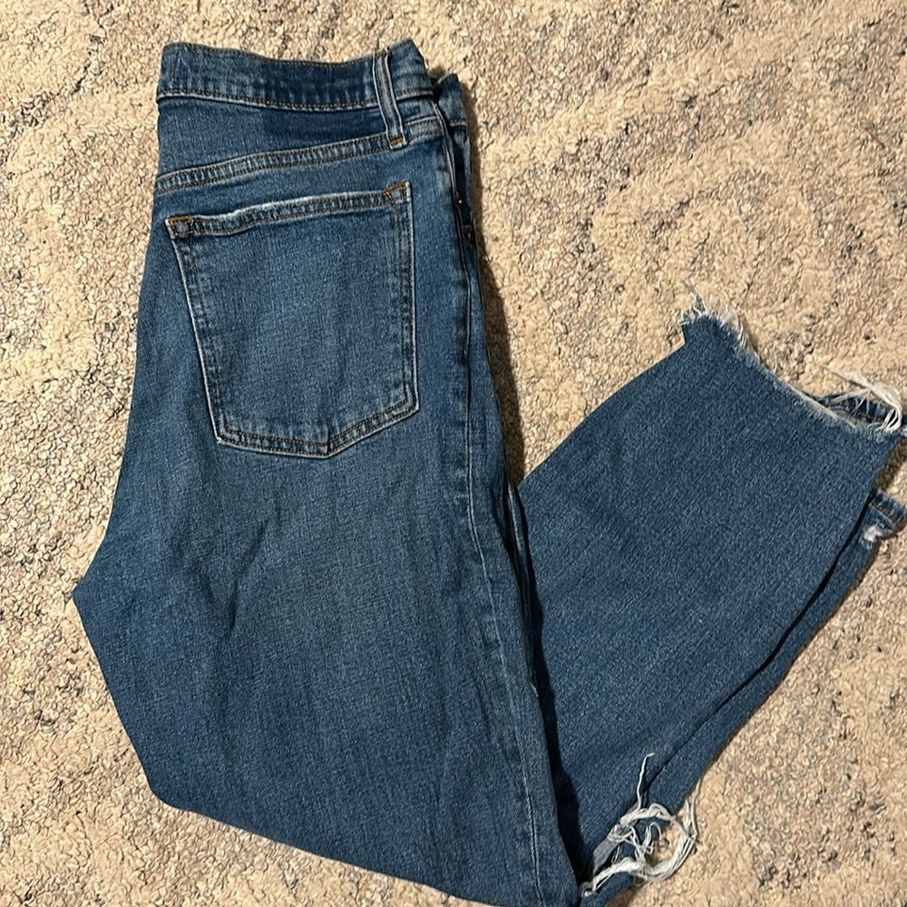 Abercombie and fitch curve love mom jeans